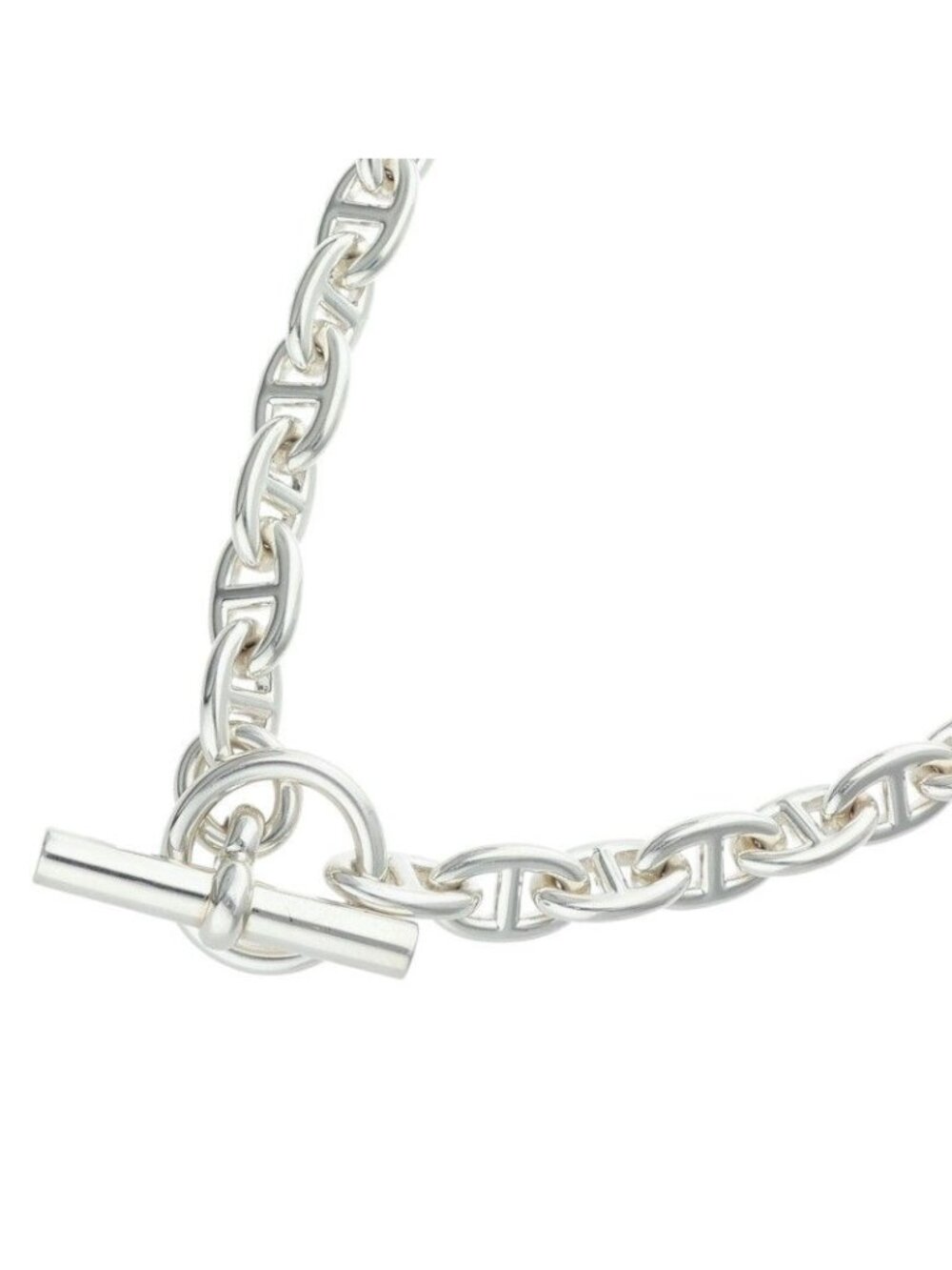Hermes Chaine D'ancre PM Silver Choker Necklace PM